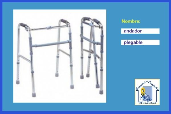 Alquiler de andador con ruedas y sin ruedas