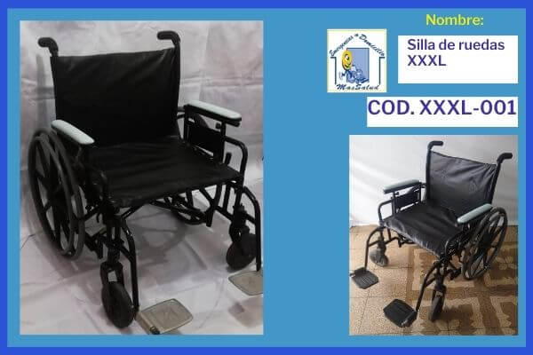 silla de ruedas extra grande XXXL